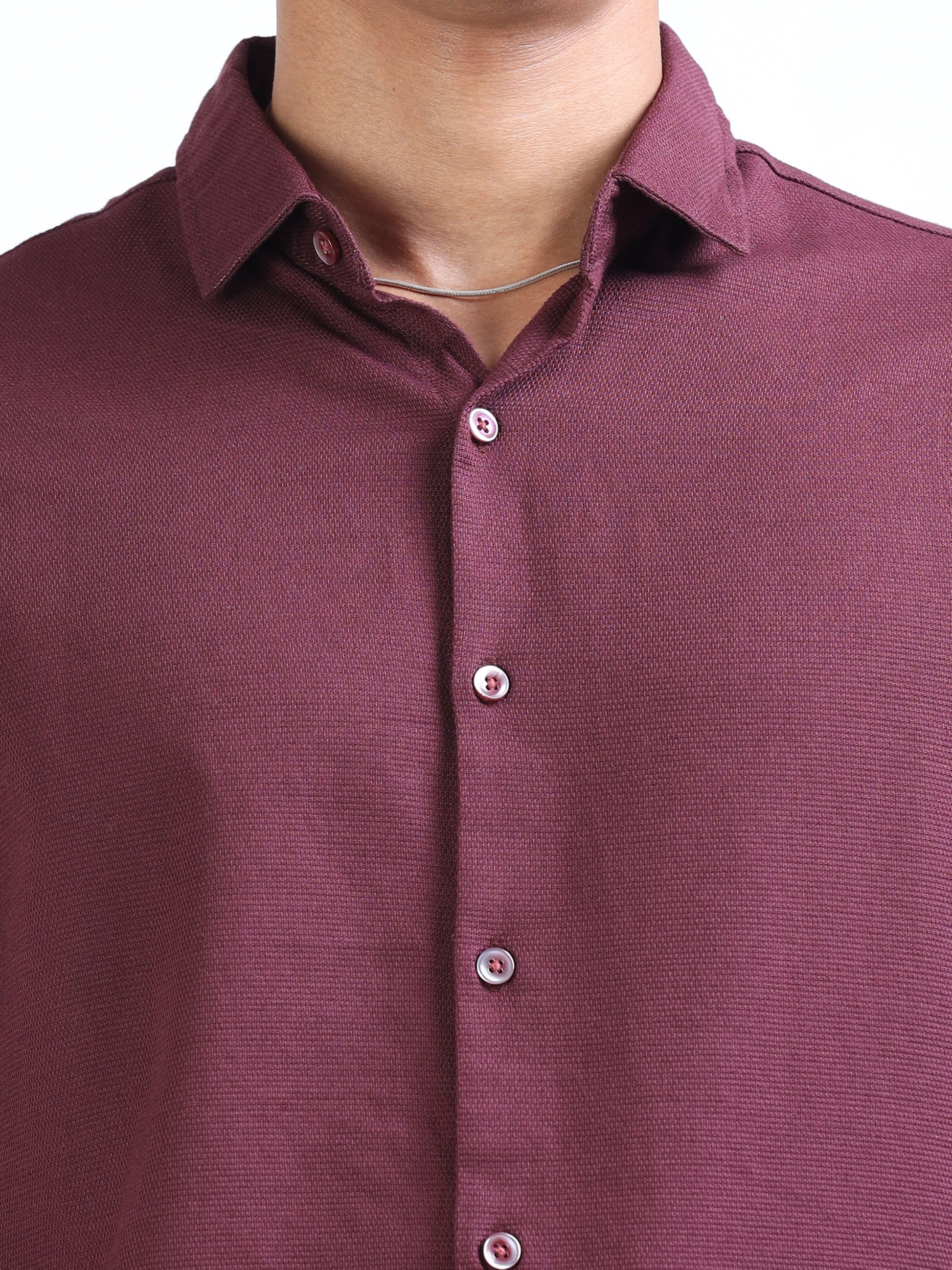 Tosca Cotton Dobby Solid Shirt for Men 