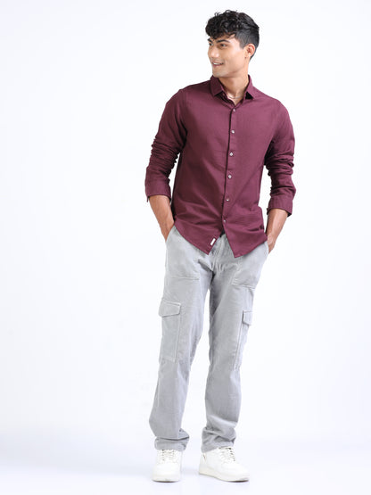Tosca Cotton Dobby Solid Shirt for Men 