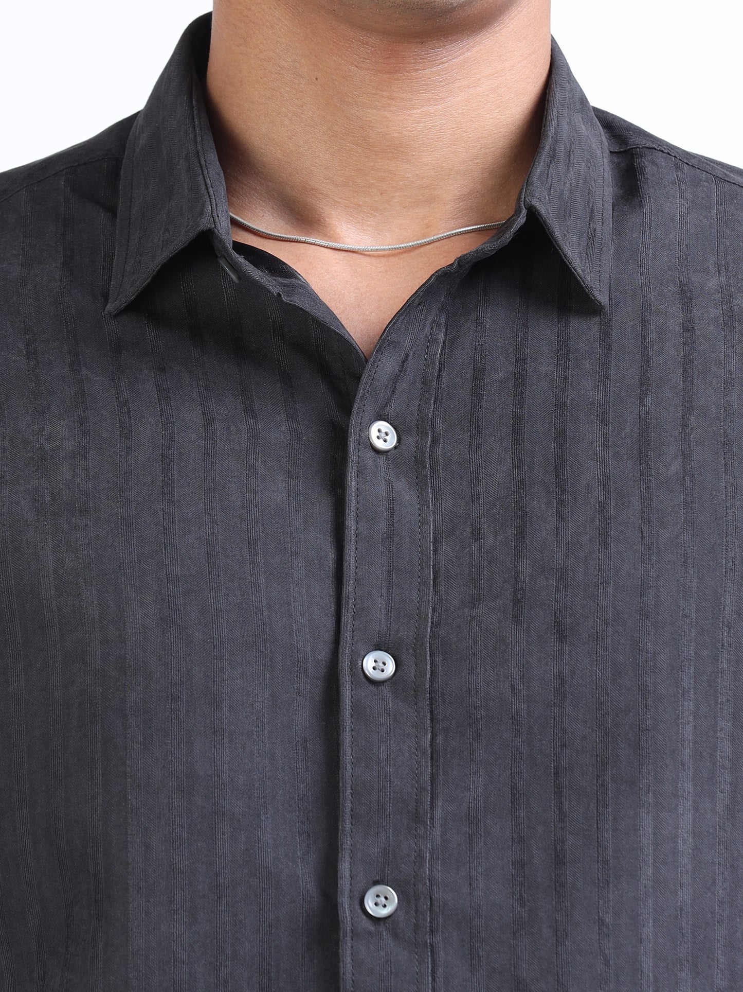 Bastille Suede Stripe Shirt for Men