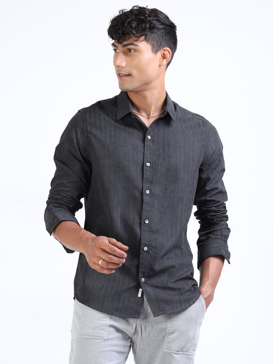 Bastille Suede Stripe Shirt for Men