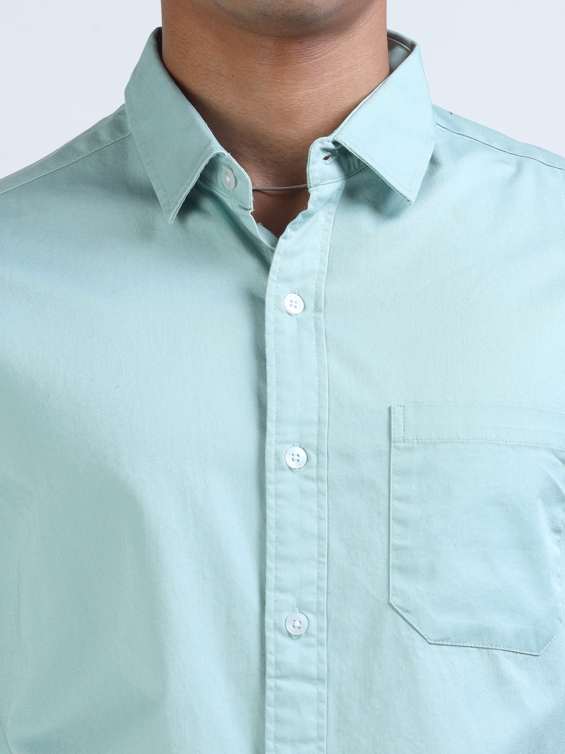 Opal Twill Cotton Shirt for Men 