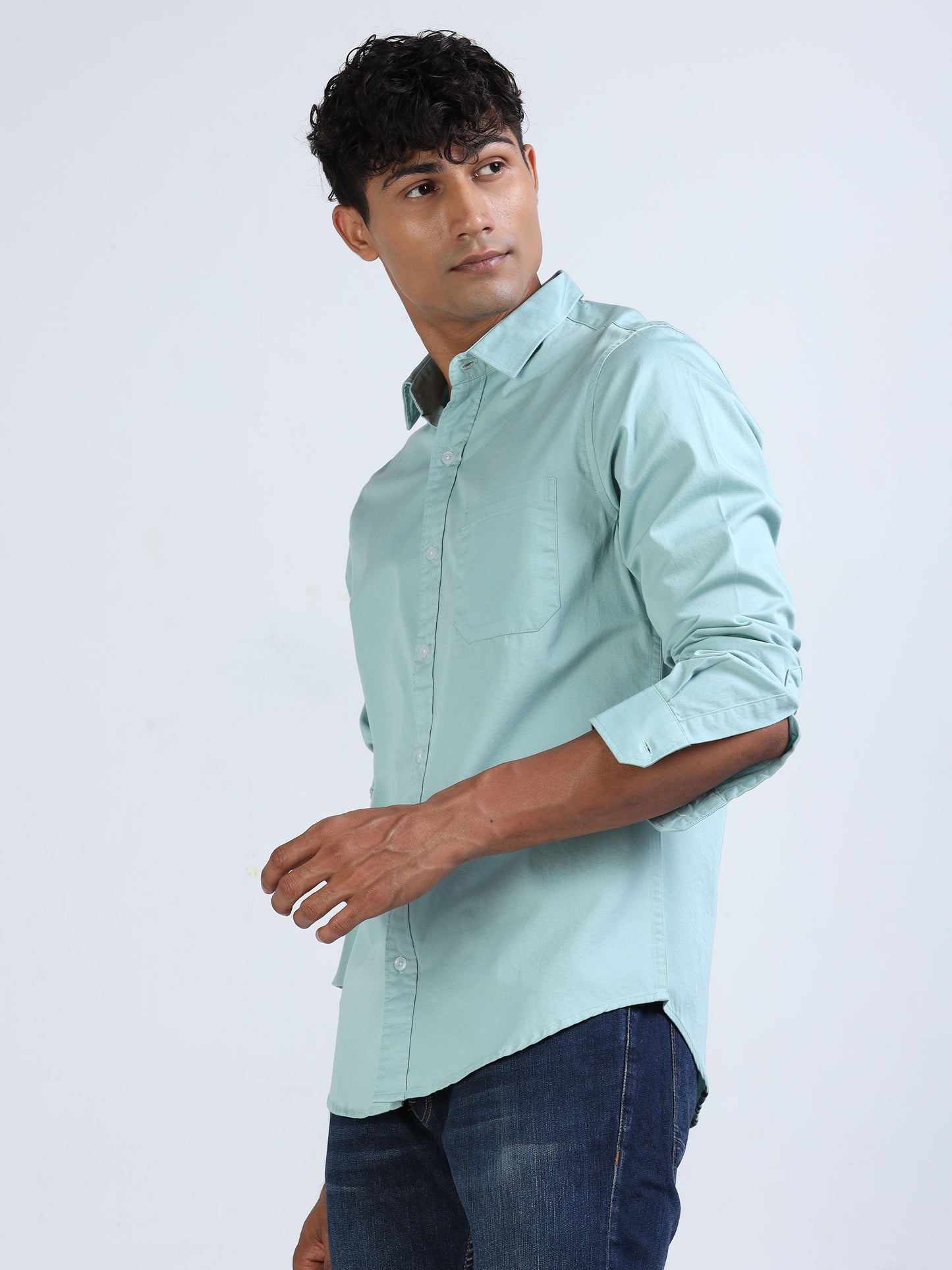 Opal Twill Cotton Shirt for Men 