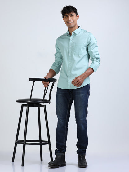 Opal Twill Cotton Shirt for Men 