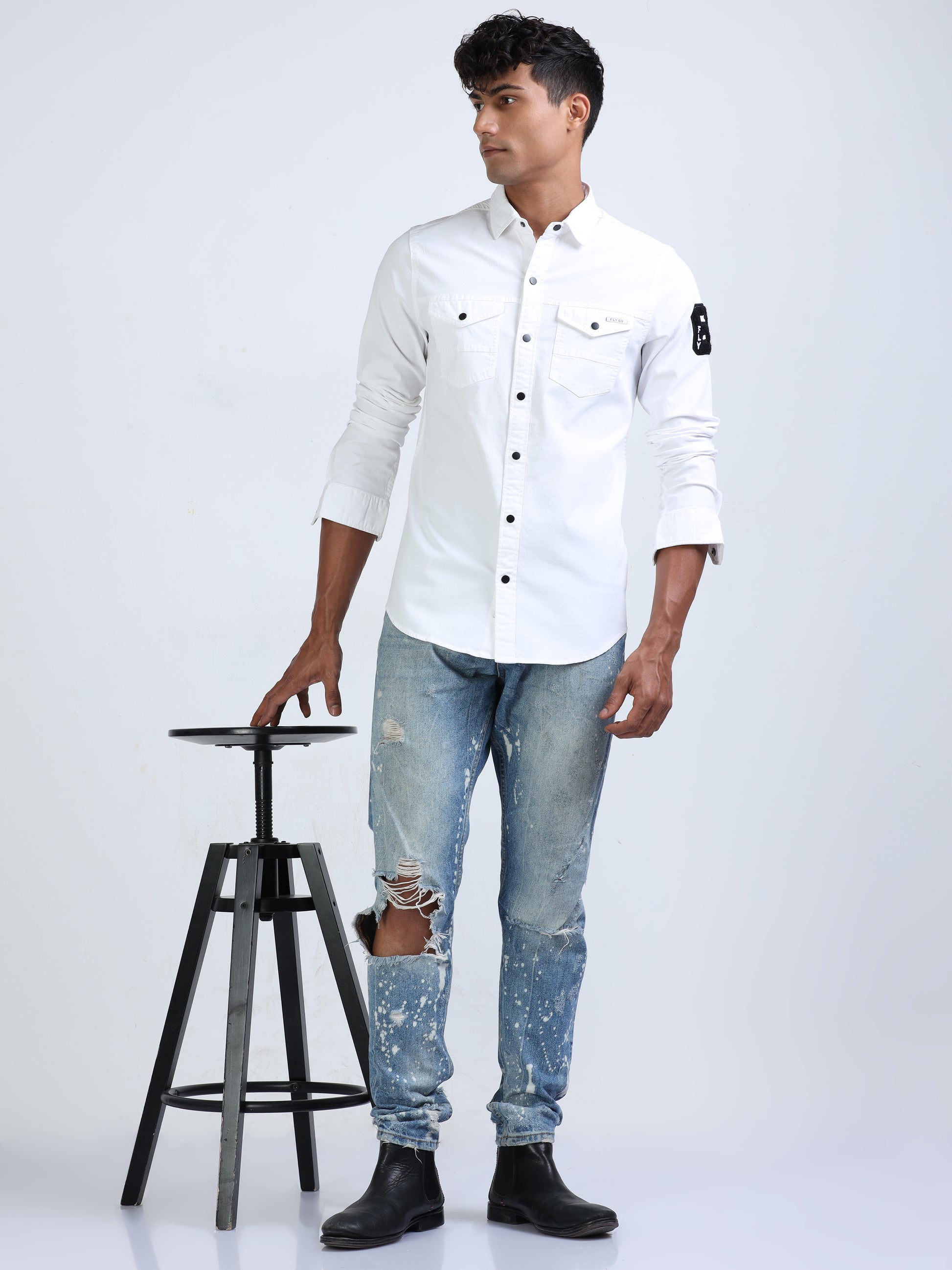 White RFD shirt for Men 