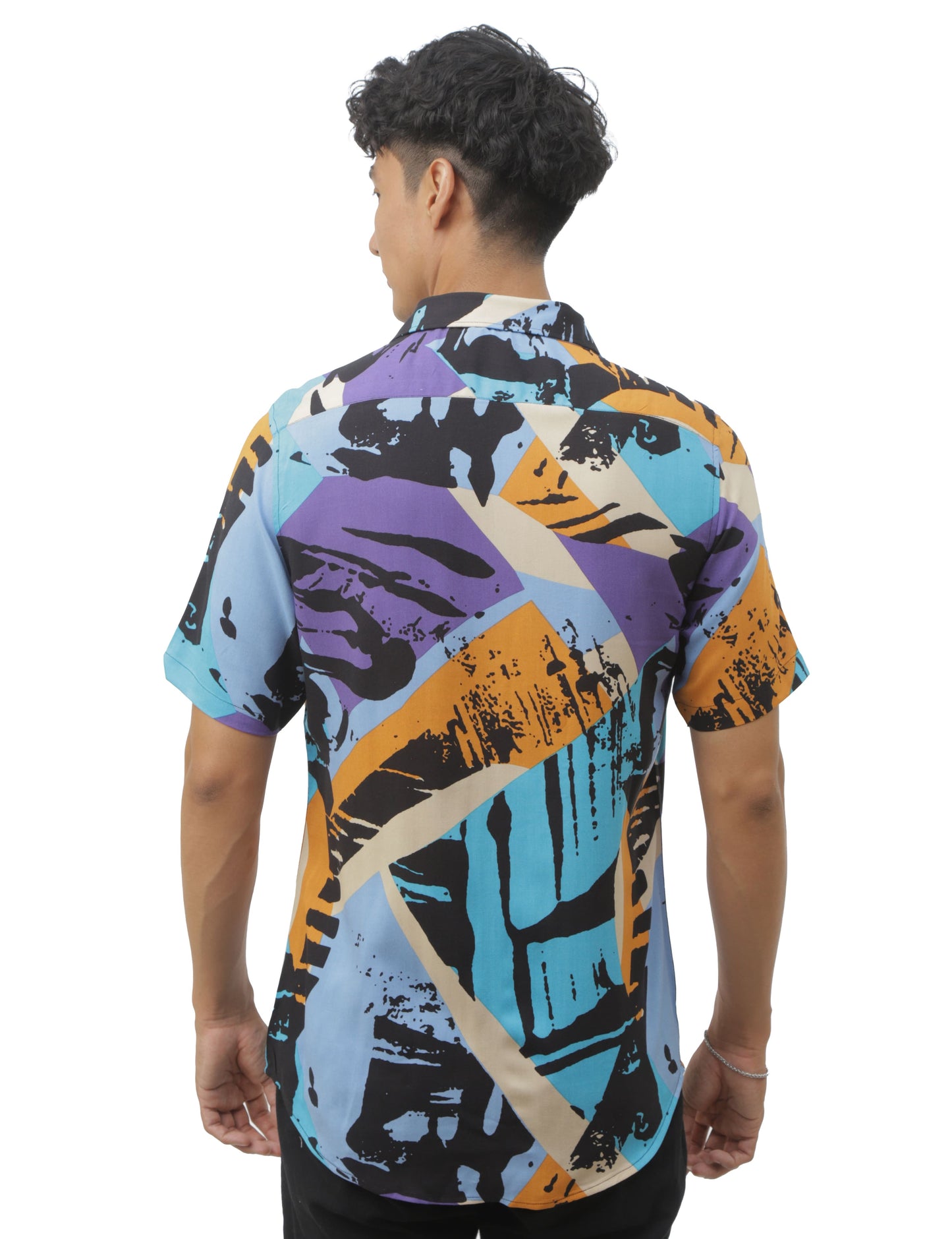 Purple Printed Shirt for Men 