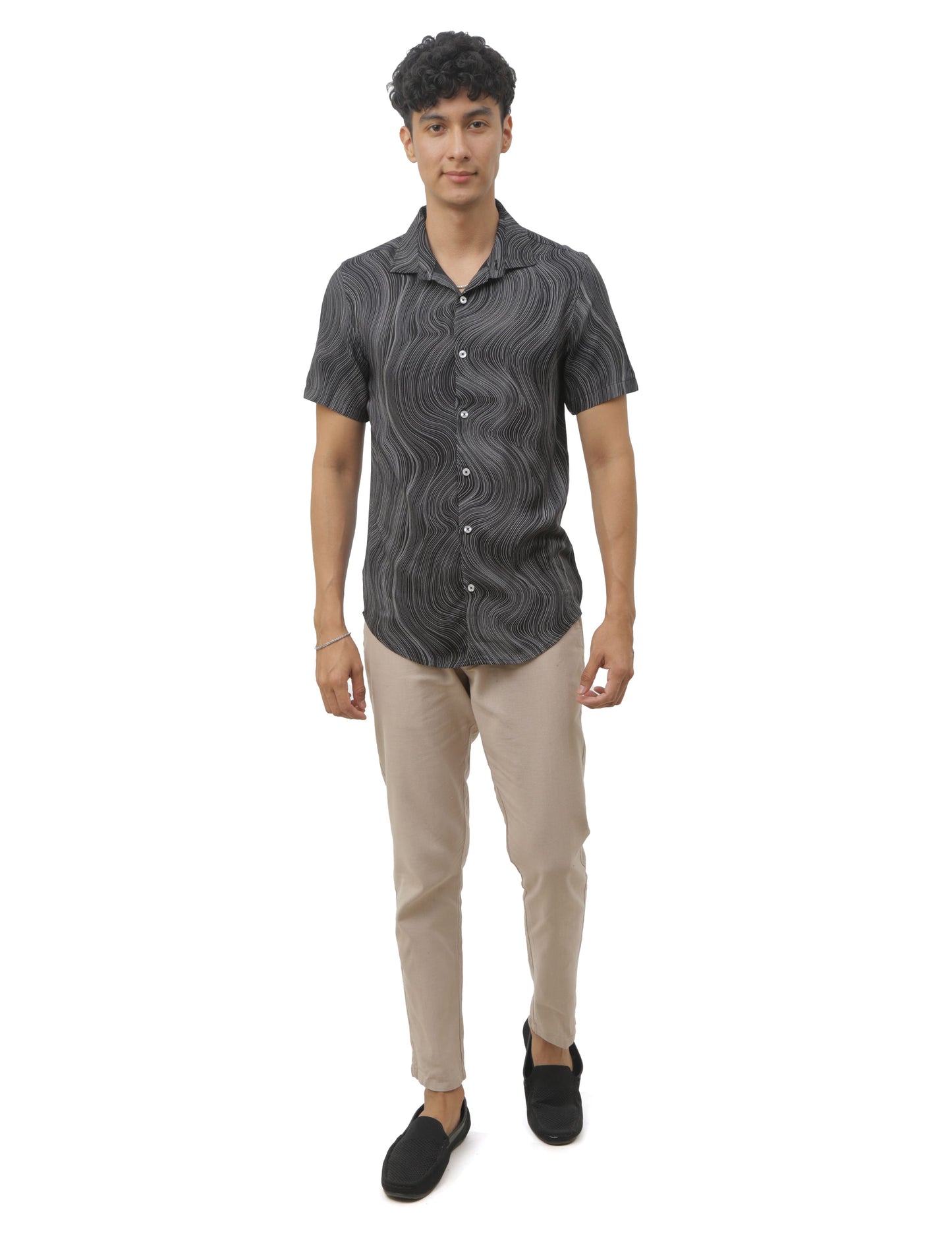 Black Marble print Shirt for Men 