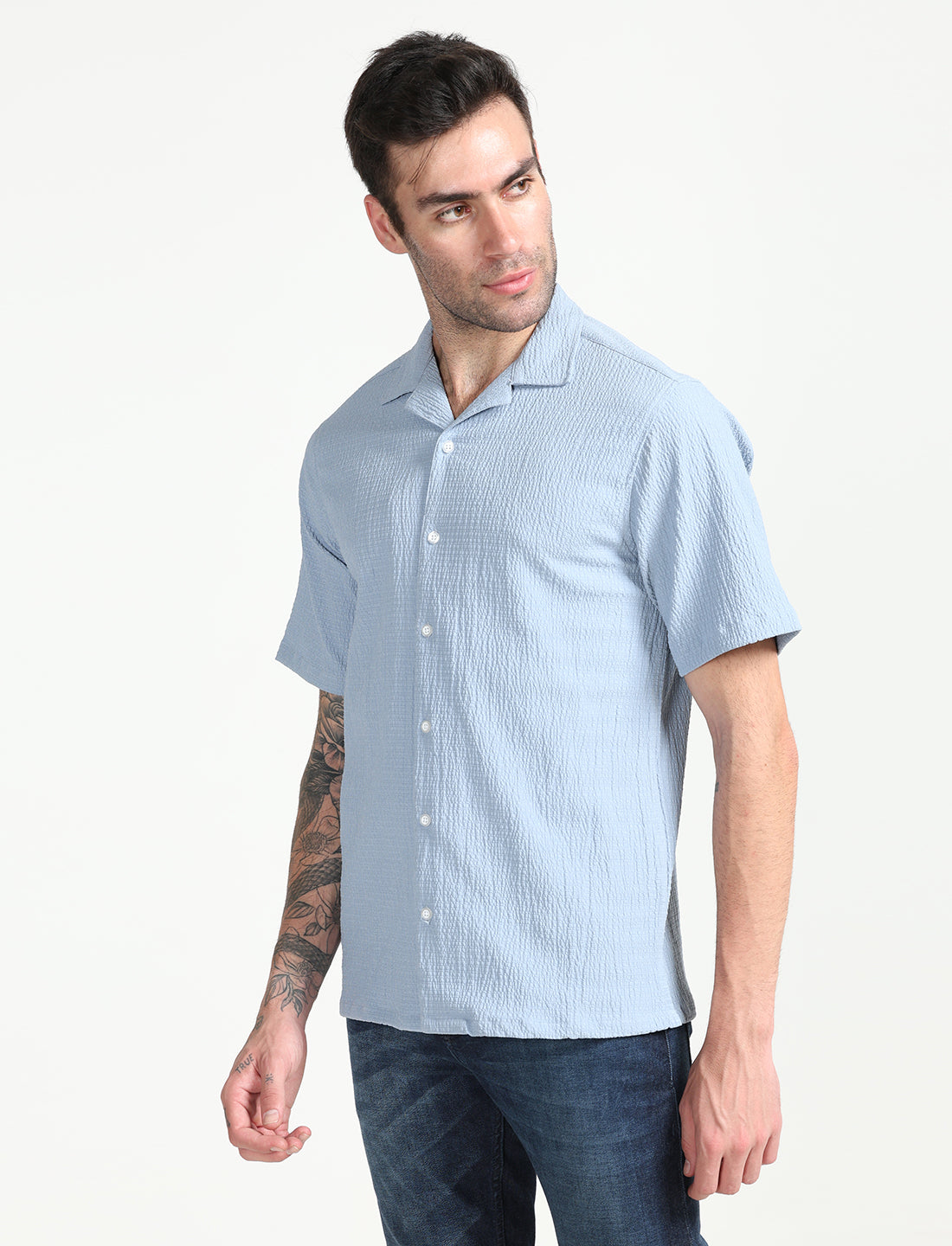 Popcorn Light Blue Shirt